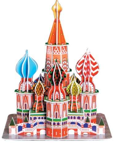 " 2 on auction " 3D PUZZLE ST BASIL'S CATHEDRAL