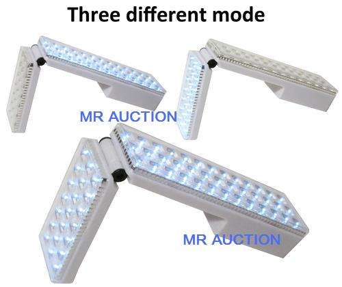 NEW !!" 2 on auction " 60 LED FOLDING RECHARGEABLE LIGHT ( Large: 30cm in length)