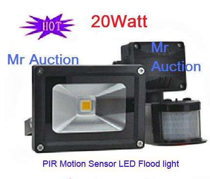 ( 3 on auction ) 20 Watt Led Floodlight With PIR sensor motion detector- 2200Lumen