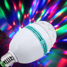 " 2 ON AUCTION " RGB LED Mini Party Light Dance Party Lamp Holiday Lights Auto Rotating