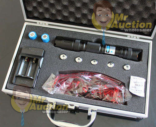 Miliary 2000mW Blue Laser in an aluminium case , very Powerful!!