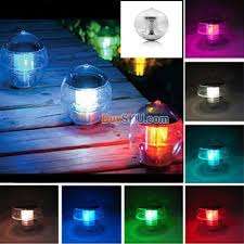 " 2 ON AUCTION " Solar Night Lamp With 7 Changing Colours