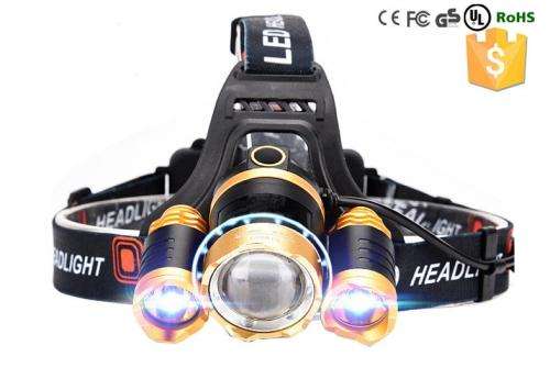 CREE T6 LED Headlamp 3 X LEDs 2000 Lumen 4 Light Modes Torch