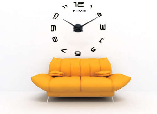 STUNNING 3D DIY Wall Number Clock LARGE