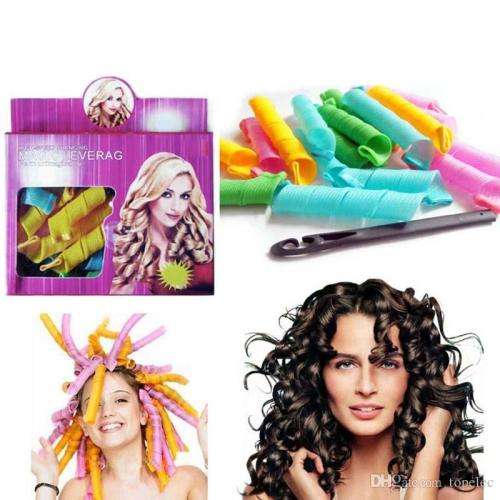 DIY MAGIC LEVERAG Magic Hair Curler Roller Magic Circle Hair Styling Rollers Curlers Leverag perm 18
