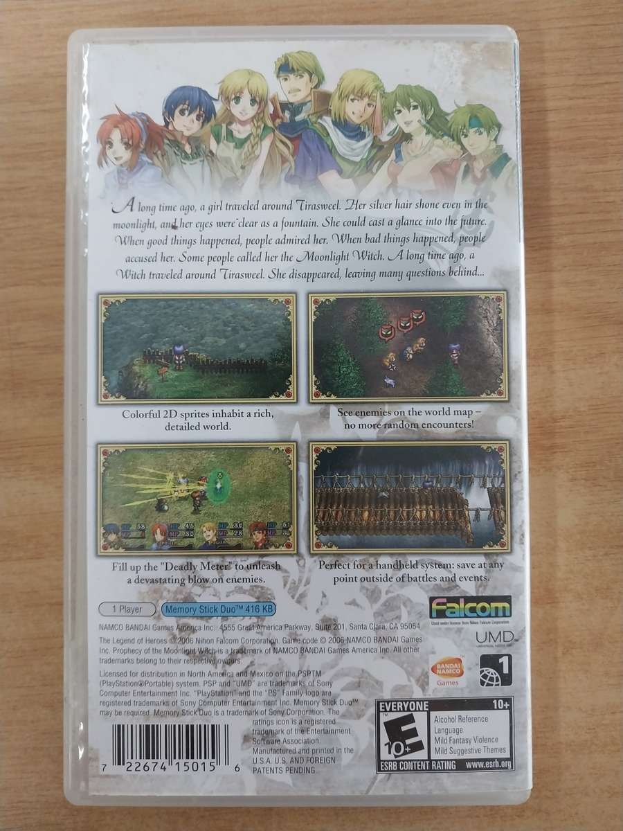 The Legend of Heroes 2 Prophecy of the Moonlight Witch - PSP