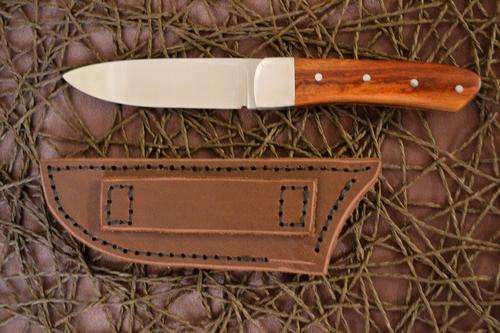 Hand made drop point hunting knife