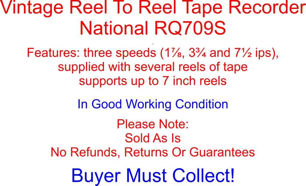 Reel To Reel Vintage 1972 Tape Machine