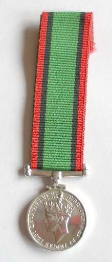MINIATURE SOUTHERN RHODESIA HOME SERVICE MEDAL WWII - ORIGINAL.