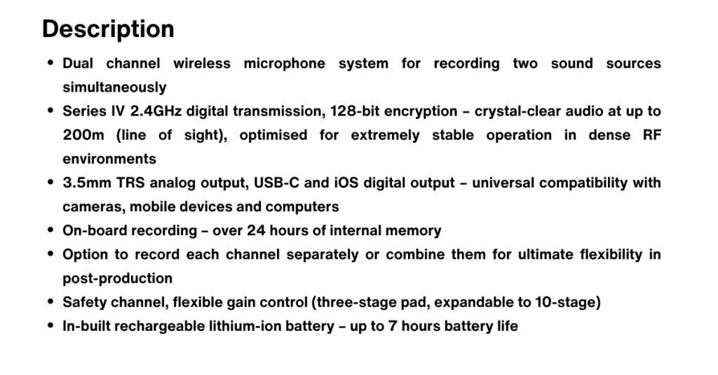 BARGAIN | Rode Wireless Go II Dual-Channel Wireless Microphone System (Never used)