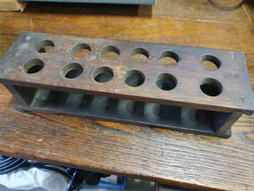 Vintage Wooden Test Tube Holder