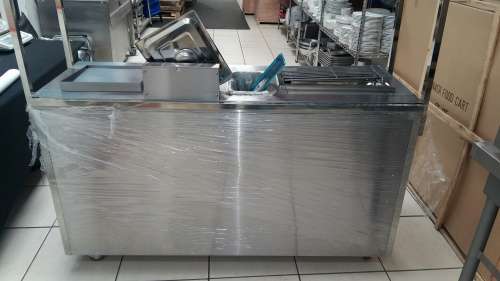 Food Cart GAS New Includes Fryer/Griller/Bainmarie/Hotdog Warmer  Opportunity of a lifetime!