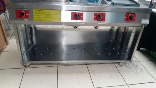 Food Cart GAS New Includes Fryer/Griller/Bainmarie/Hotdog Warmer  Opportunity of a lifetime!