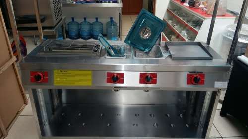 Food Cart GAS New Includes Fryer/Griller/Bainmarie/Hotdog Warmer  Opportunity of a lifetime!