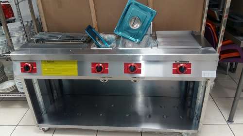 Food Cart GAS New Includes Fryer/Griller/Bainmarie/Hotdog Warmer  Opportunity of a lifetime!