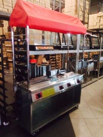 Food Cart GAS New Includes Fryer/Griller/Bainmarie/Hotdog Warmer  Opportunity of a lifetime!