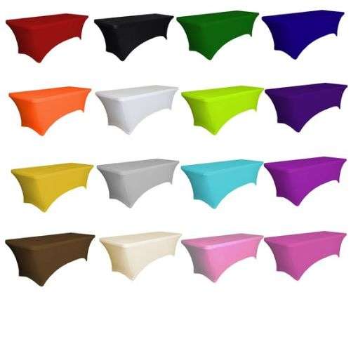 RECTANGULAR 4 WAY STRETCH TABLE CLOTH Spandex