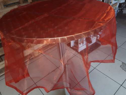 Red Chiffon Overlays 1mx1m STOCK CLEARANCE