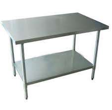 Stainless Steel Table Plain Top 1.1m NEW
