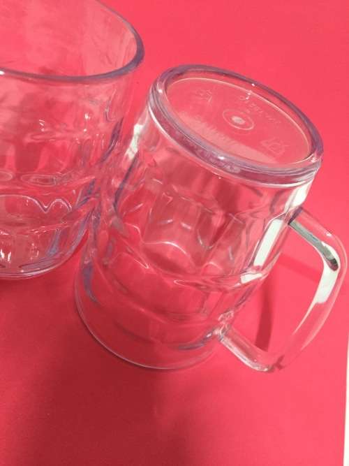 Plastic Beer Mug 550ml Set of 6 CLEARANCE SALE