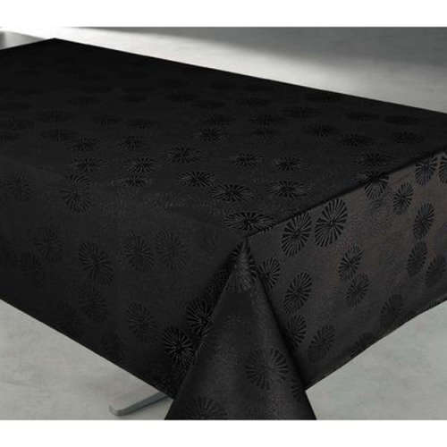 Black Rectangular Damask Table Cloth - 3 PACK  per 1 BID :CLEARANCE SALE