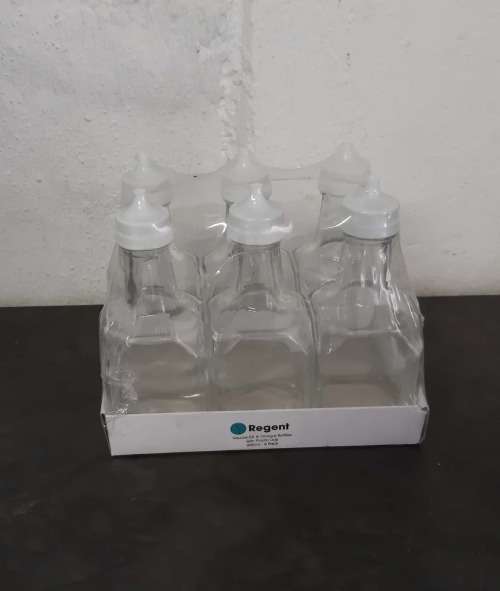 Regent  Oil & Vinegar Bottles with Pastic Lids -  2 x 6 Pack per 1 BID :CLEARANCE SALE