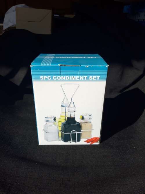 5 PC Condiment Set : CLEARANCE SALE