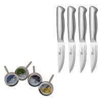 4x Mini Meat Thermometers & 4 Piece Jumbo Steak Knives