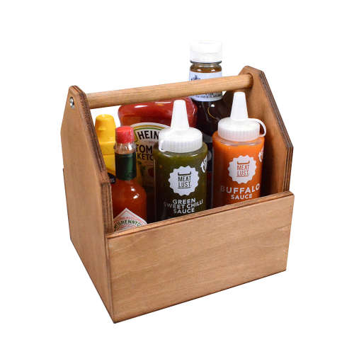 Wooden Condiment Holder  :CLEARANCE SALE