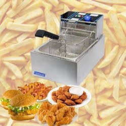 Commercial Single Electric Chip Fryer |6Lt STOCK CLEARANCE