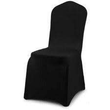 Black Stretch Chair Covers -  3 Pcs per 1 BID :CLEARANCE SALE
