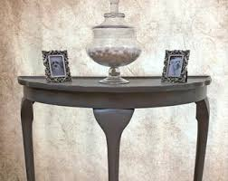Wooden Half Moon Console Table - Second Hand: CLEARANCE SALE