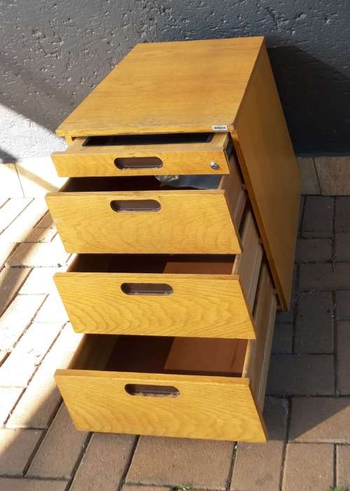 Wooden File Cabinet with 4 Drawers : CLEARANCE SALE