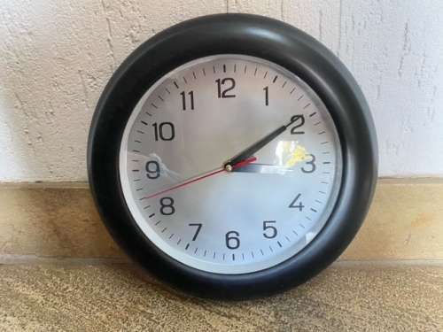 Quartz Small Wall Clock Black