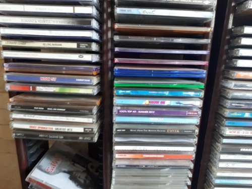 2 Wooden Racks CD +- 150 CD's Assorted READ DESCRIPTION