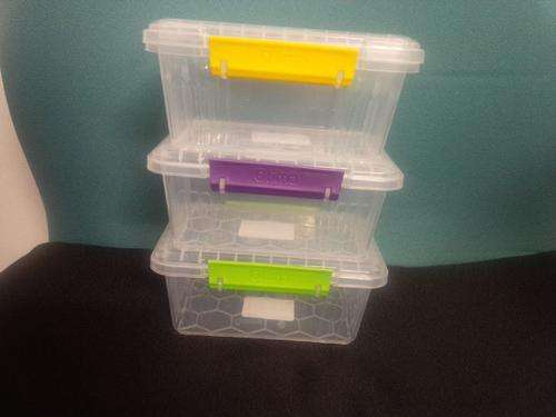 OTIMA Lock Box - Plastic Containers Set of 3