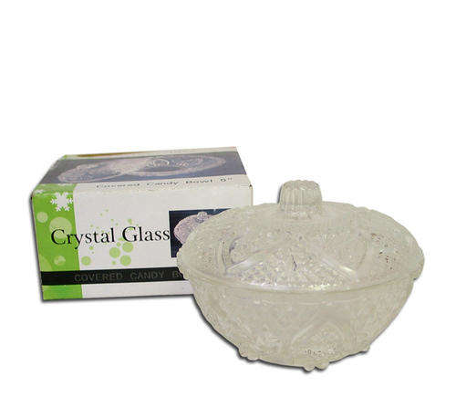 Sugar Bowl + Lid Glass ** 2 On Auction**