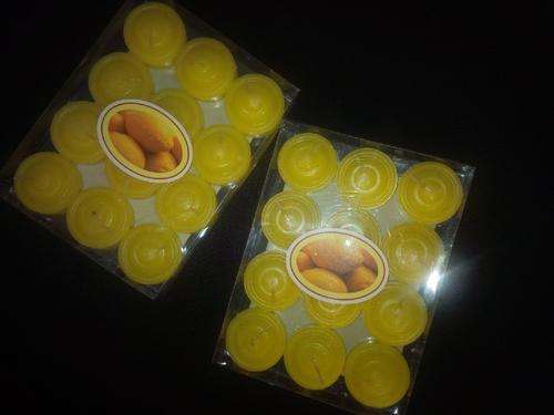 CANDLES SCENTED LEMON 12 Piece **30x20mm** 2 Packs per Bid