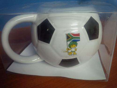 SOCCER BALL MUG ** SET OF 2** 3 ON AUCTION