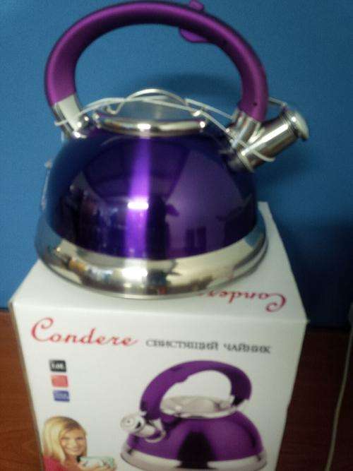 INDUCTION WHISTLING KETTLE ** Purple as per picture