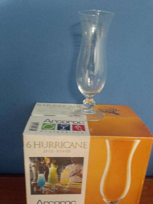 6 HURRICANE GLASSES **250cl** ARCOROC Professional
