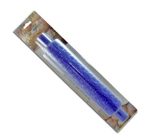BAKEWARE Spiral Pattern Rolling Pin - 50x365mm **3 ON AUCTION