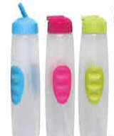 Water Bottle Plastic 600ml - Ass Colours Blue/Pink/Green ** 5 On Auction