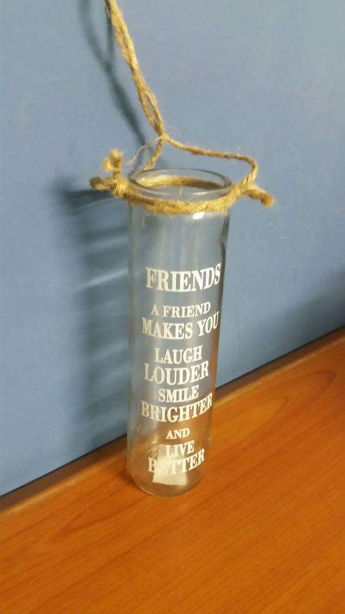 Hanging Glass candle Vase 15cm long  ### 4 on Auction********