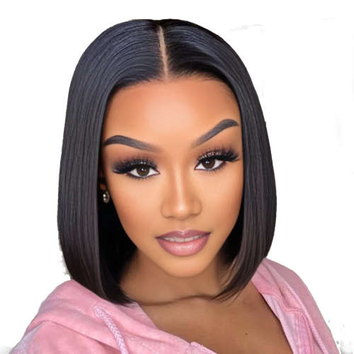 Glueless Brazilian Full Frontal Bob Wig