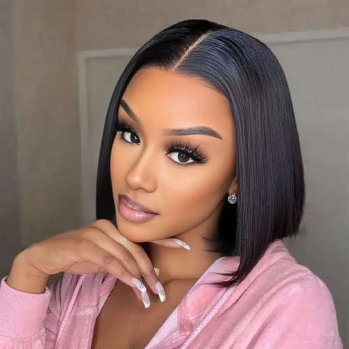 Glueless Brazilian Full Frontal Bob Wig