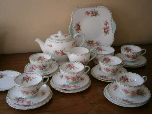 Shelley Fine Bone China  Tea Set  -  22 pieces