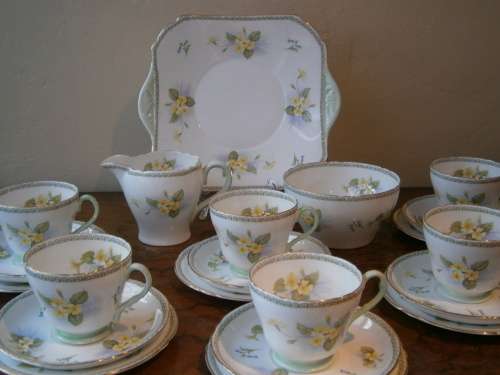Shelley Fine Bone China  Tea Set -  21 pieces
