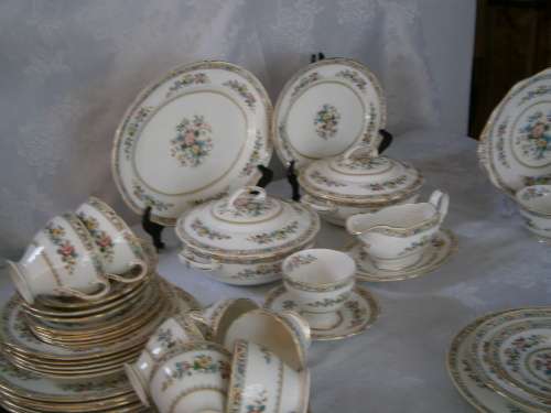 Foley "Ming Rose" Dinner and Tea Set  - 52 pieces