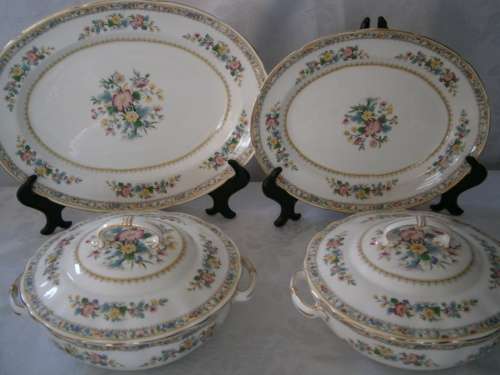 Foley "Ming Rose" Dinner and Tea Set  - 52 pieces
